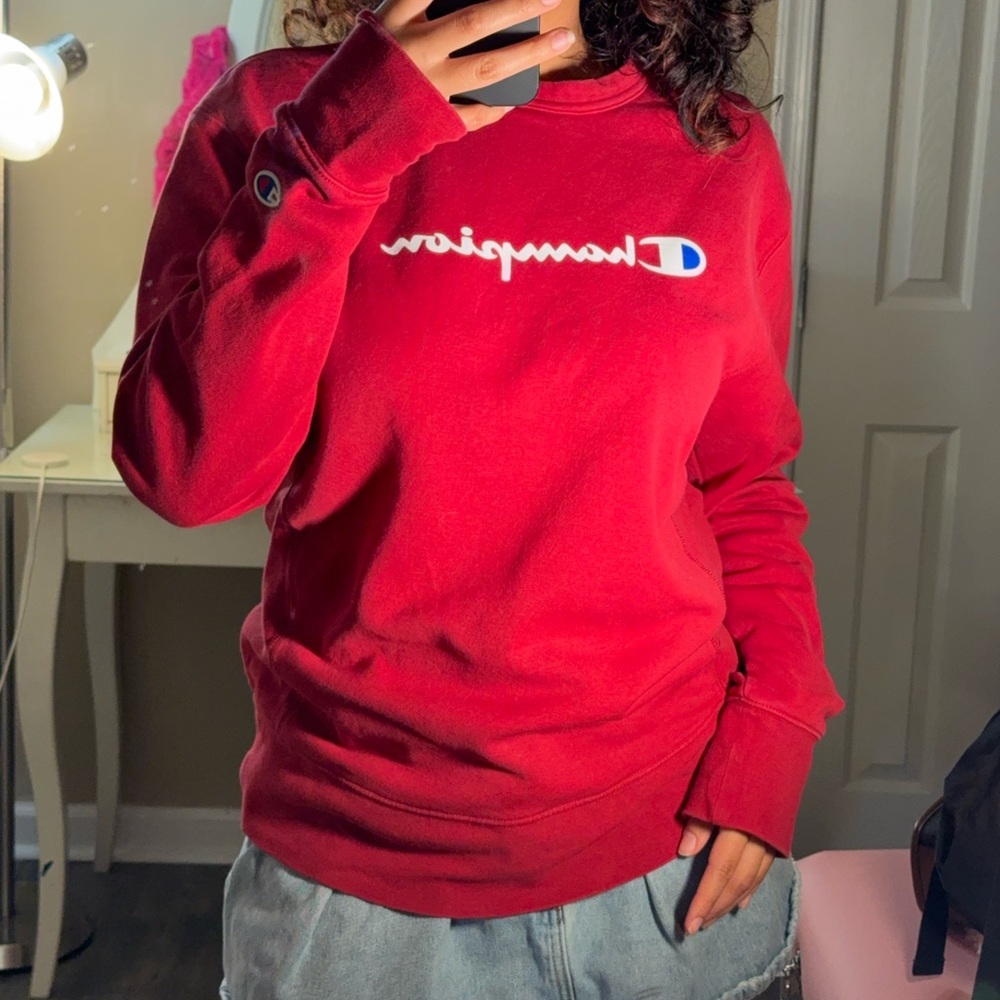 Champion Women's Bold Red Hoodie